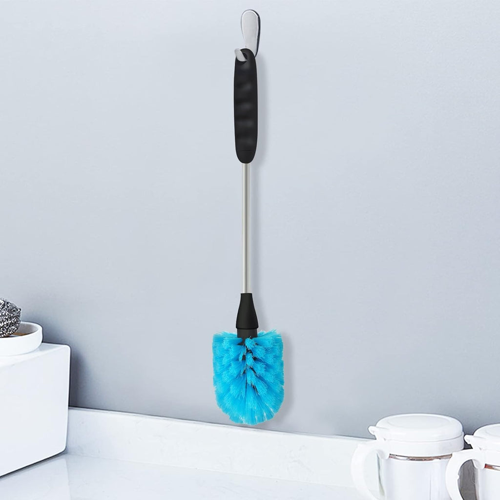 Skiennix Long Bottle Brush - 15.35-Inch Bendable Cleaner for Beer, Wine, Baby Bottles & More - Blue | 1 Pack