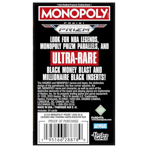 NBA Trading Cards Booster Box - Monopoly Prizm 2024-25 Panini Collection
