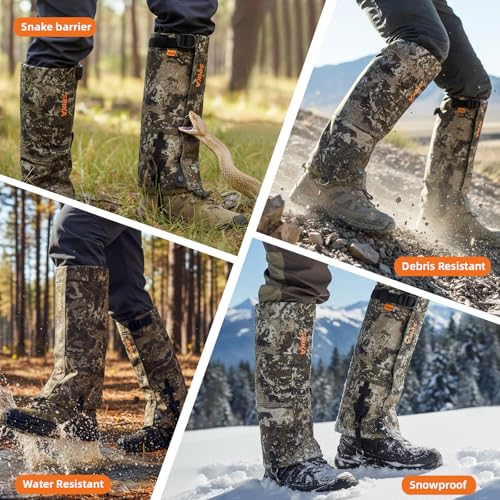 SPIKA Strike Snake Gaiters Biarri Camo Large Waterproof Leg Protection for Hiking