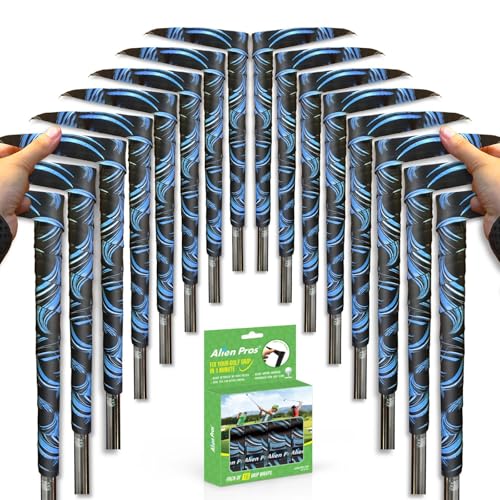 Alien Pros Golf Grip Wrapping Tape 16-Pack Blue Waves Regrip Solution