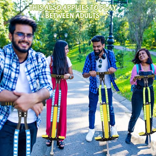 Leitee 2 Pack Foam Pogo Sticks for Teens & Adults, Blue & Green, Supports 80-160 lbs