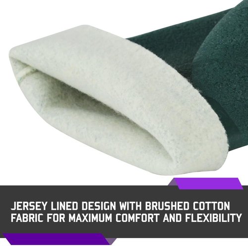 Glove Station Heavy Duty Rubber Gloves - Chemical Resistant PVC Coating | Textured Finish
