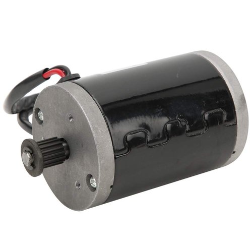 Joyzan Electric Brushed Motor, 24V Wheel Brush Motor 150W Small Scooter Gear Controller High Speed Motor Belt Pulley Synchronizing Aluminum Alloy 25H 9 Teeth Mini E Bike Go Cart ATV Bicycle ZY6812