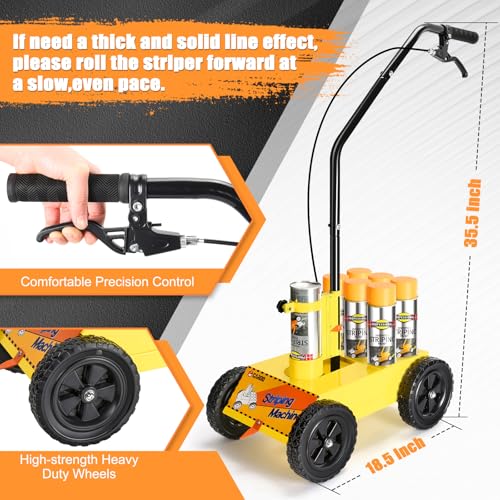 CAROD Parking Lot Line Striper Machine - Adjustable Width, Lightweight & Easy to Use