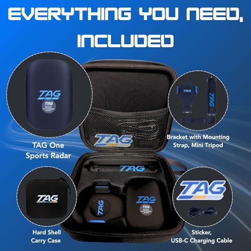 TAG ONE Portable Baseball Radar Speed Gun for Pitch & Hit - Accurate & Versatile