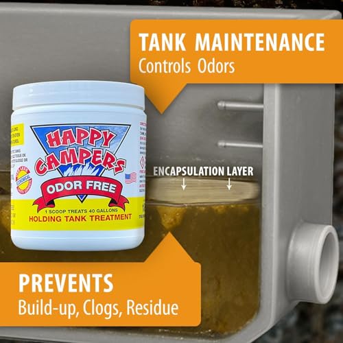 Happy Campers RV Toilet & Black Tank Treatment Powder - 18 Doses
