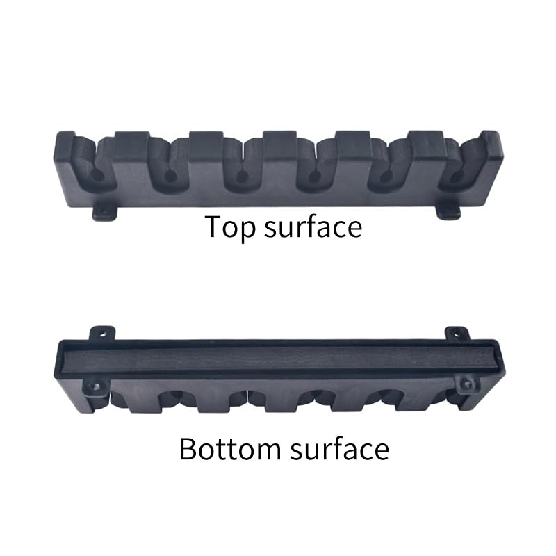 Wall Mount 6-Rod Fishing Rod Holder for Garage – Horizontal Storage Rack