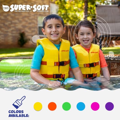 Texas Recreation Super Soft Child Life Jacket - Flamingo Pink X-Small, USCG Approved