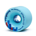 Orangatang Stimulus 70 mm 77a Freeride Longboard Skateboard Wheels (Blue, Set of 4)