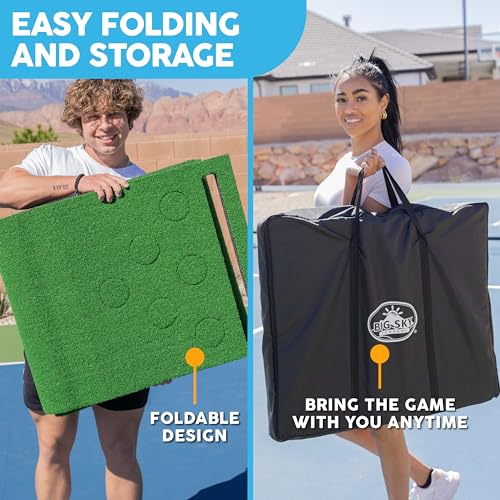 MD Sports 12 Ft. Big Sky Golf Putting Green Game - Practice & Party Fun