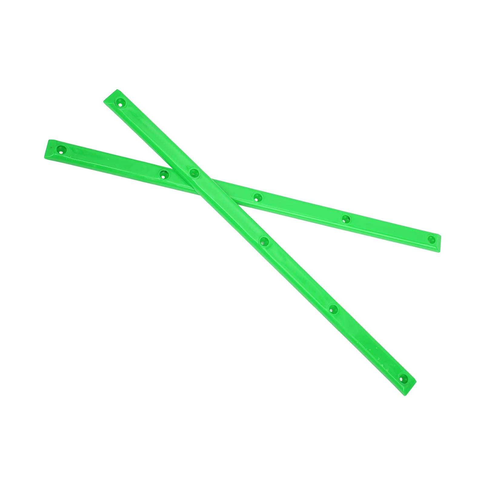 VBESTLIFE 2Pcs Skateboard Rails Protector Wear-Resistant Flexible Ribs Bones Board Rails with Mount Screws(Green) Cycling