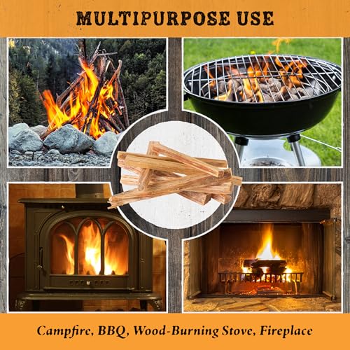 Pure Garden 25-Lb Firewood Fire Starters 2-Pack | All-Natural Pine Kindling for Indoor & Outdoor Fires