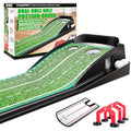 Black Indoor Golf Putting Green with 3 Gates - Practice & Improve Accuracy