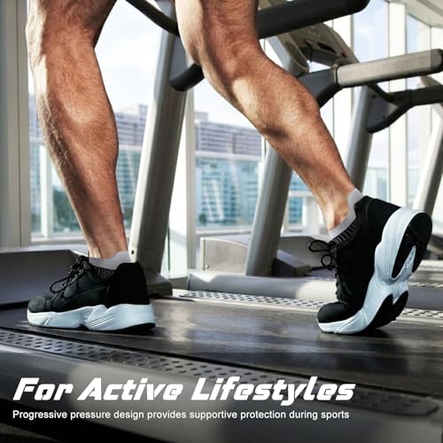 Ankle Compression Socks for Men & Women - 6 Pairs, Support & Circulation