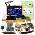 Creative Angler Z797 Wooden Fly Tying Kit with Materials Book & DVD - Starter Set
