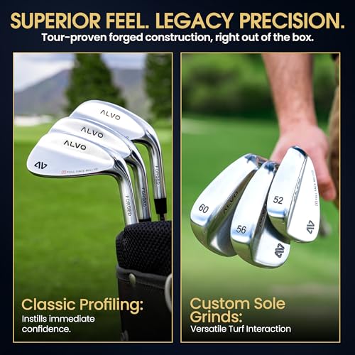 Alvo Golf Full Face Wedge 56° Satin Chrome Right Hand Individual