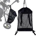 Golf Push Cart Storage Bag - Large Capacity Backside Organizer with Mesh Net