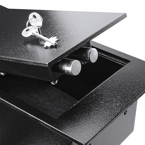 Barska Key Lock Floor Safe 0.22 Cu Ft Concealed Steel Security Safe