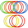 Libima 24 Pcs 15.8 Inch Exercise Hoop Obstacle Course Ring Set - Large Plastic Fitness Rings