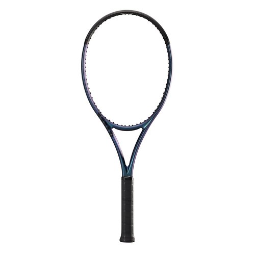 Wilson Ultra 100UL v4.0 Performance Tennis Racket - Grip Size 3-4 3/8", Strung with Sensation 16 Natural at Mid Range Tension