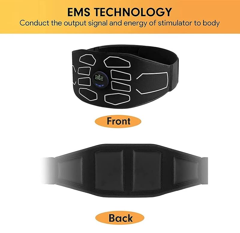 MarCoolTrip MZ ABS Stimulator Abdominal Toning Belt Muscle Trainer for Home Fitness