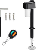 Electric Trailer Jack 7600LBS - 12V Heavy Duty RV Tongue Jack with Remote Control & LED Light | IPX65 Waterproof, 9.8-31.5" Extension