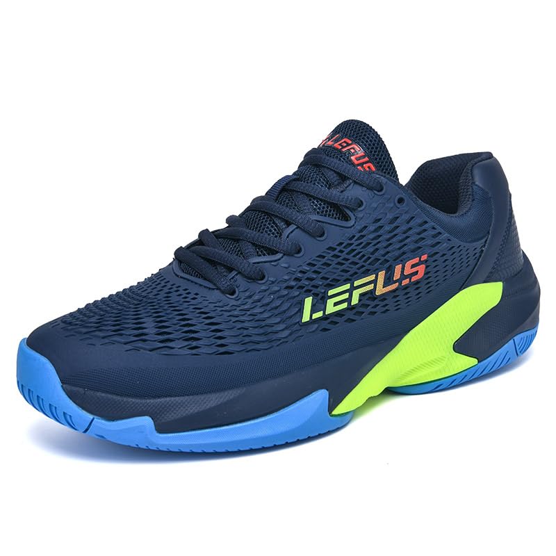 Men's & Women's Anti-Slip Court Shoes for Tennis, Pickleball – Blue, US 9/10.5
