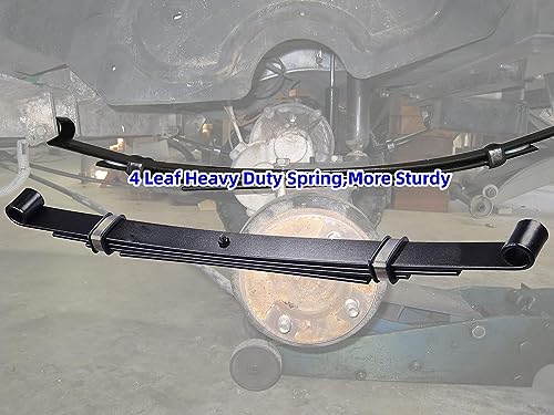 Heavy Duty Rear Leaf Spring Kit for Club Car Precedent Golf Cart, 4-Leaf Design