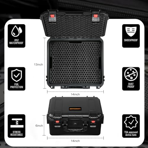 LUGECASE 1296 Round 9mm Ammo Storage Box Waterproof Lockable Case - Variation 1296 Ammo Box