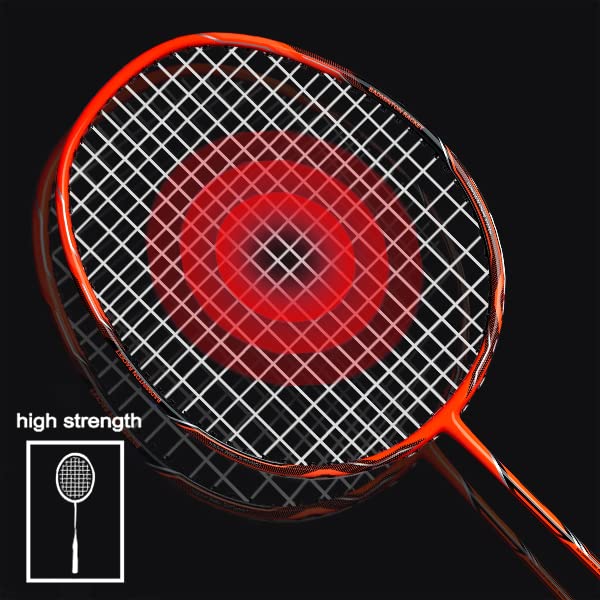 4-Pack Carbon Fiber Badminton Rackets Set - Lightweight Durable Sports Gear