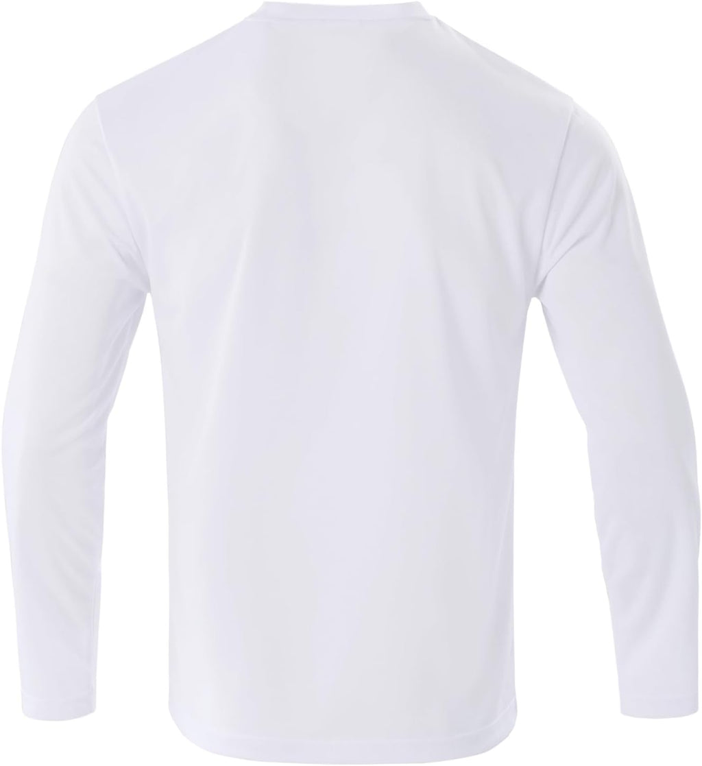 Skiennix Men's Long Sleeve Quick-Dry Athletic T-Shirt | Sun Protection for Gym Workouts