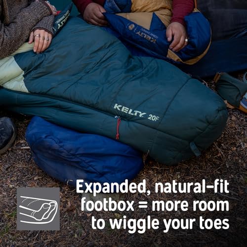 Dark Blue Kelty Cosmic Synthetic 20°F Backpacking Sleeping Bag - Long