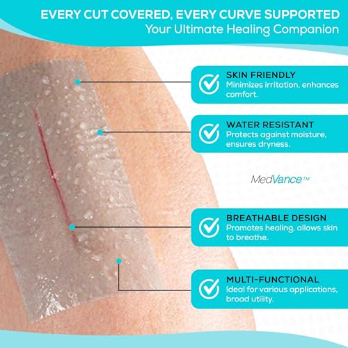 MedVance Silicone Adhesive Medical Tape 2 Inch x 5 Feet - Scar & Wound Care, 3 Pack
