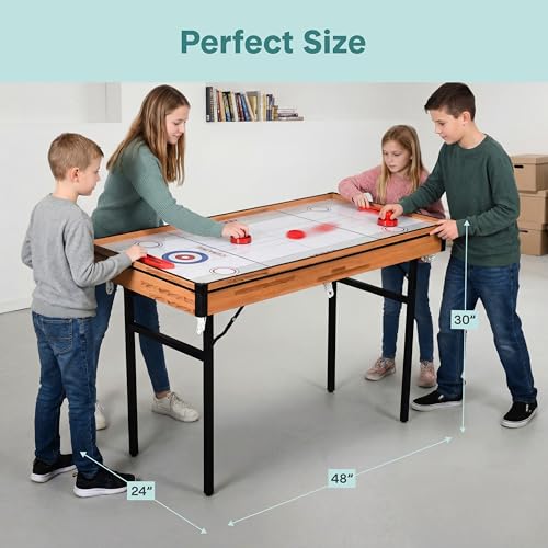 SereneLife 4-in-1 Multi Game Table - Indoor/Outdoor Foldable Sports Arcade with Accessories