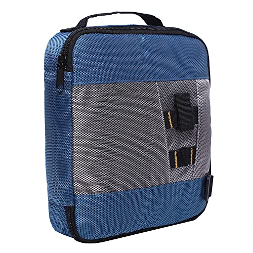 Blue Fishing Lure Bag Organizer Tackle Binder Waterproof Storage Case