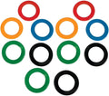 Olympic Games Mini Flying Disc Rings - Set of 12 Colorful Toys for Kids' Outdoor Activities