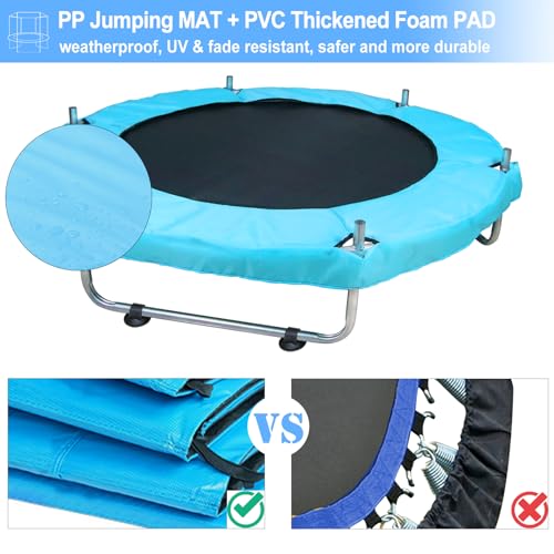 55-Inch Indoor & Outdoor Kids Trampoline - Safe Toddler Jumping Play