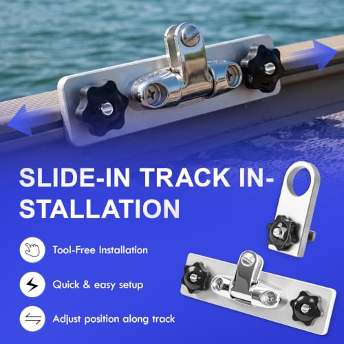 Boat Track Mount Bimini Top Support for Lund & Tracker Systems