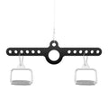 RIMLUFE Spreader Bar Double to Single D Handle LAT Pull Down T Bar Cable Row Attachments Landmine Adapter for Gym,Exercise Pulley System Adaptor Plate Cable Machine Crossover for Belt Squat Rack
