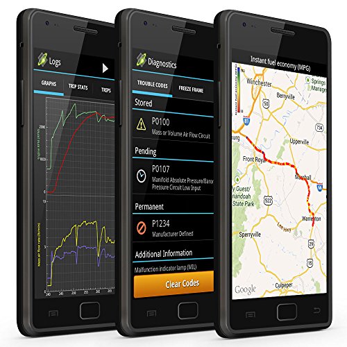 Bluetooth OBD2 Diagnostic Scanner Adapter for Cars & Motorcycles, Android Compatible