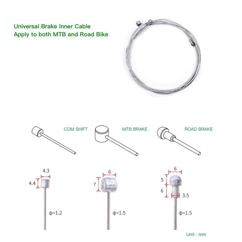 Braided Cycling Brake Housing Cable Set MTB Road Bike Housing Kit Gear Bicycle Components Parts -Silver Brake Set