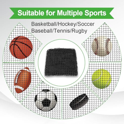 LAKNUAL 12x20ft Golf Practice Net with Complete Setup Kit Indoor Outdoor Barrier
