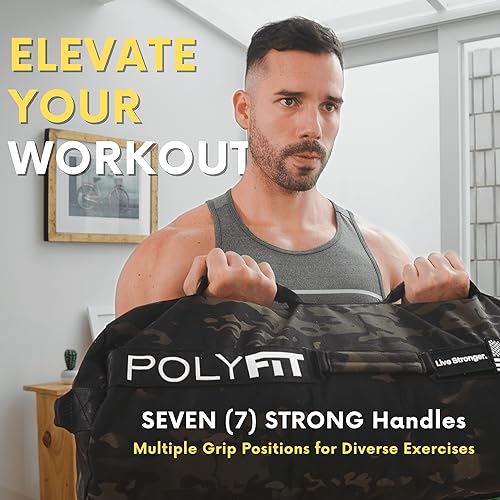 Polyfit Workout Sandbag Pro - Heavy-Duty Adjustable Fitness Weights
