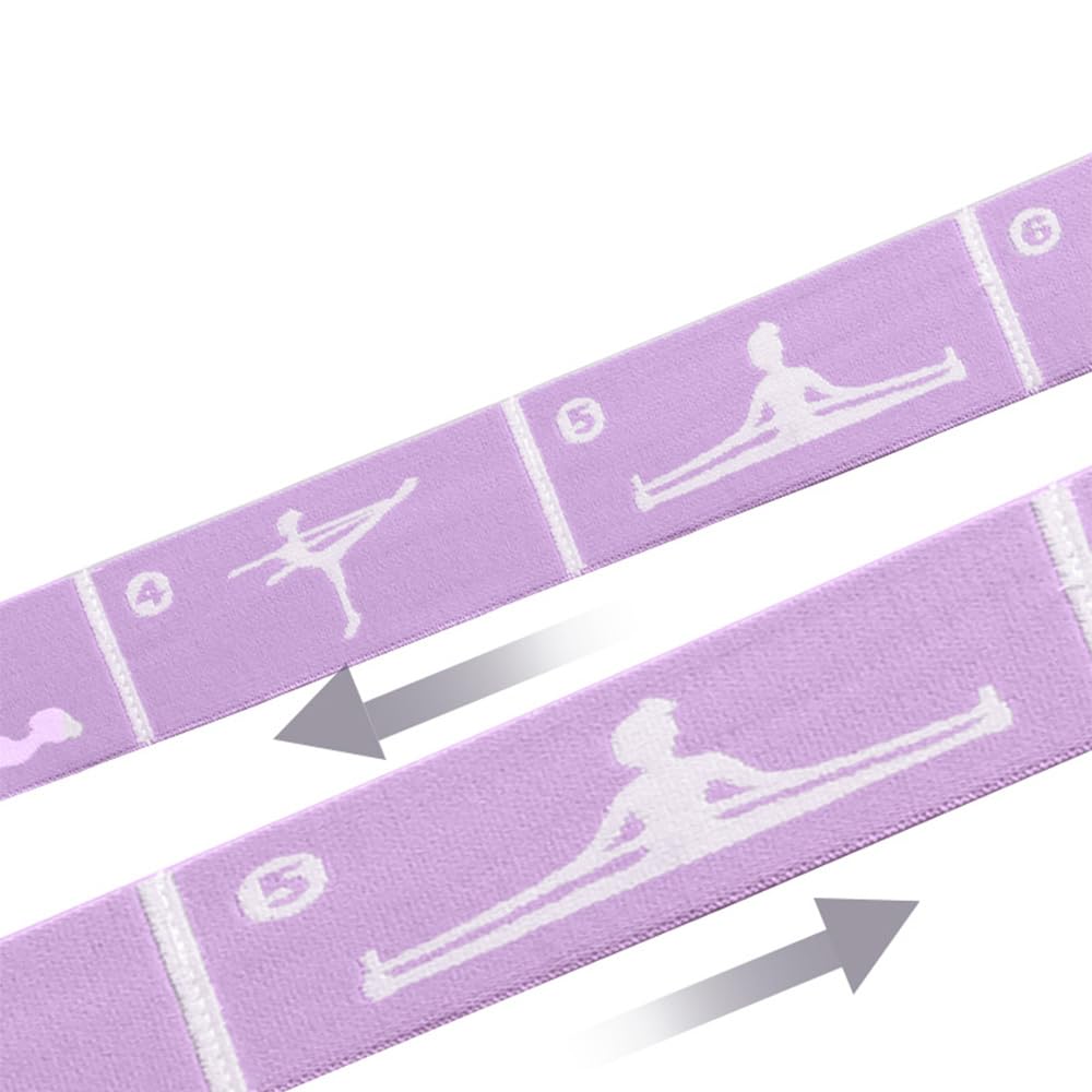 Xensamy Yoga Strap with 12 Loops - Multi-Functional Stretch Band for Pilates, Dance, Gymnastics, Physical Therapy, Flexibility & Resistance Training, Ballet, Latin Workouts