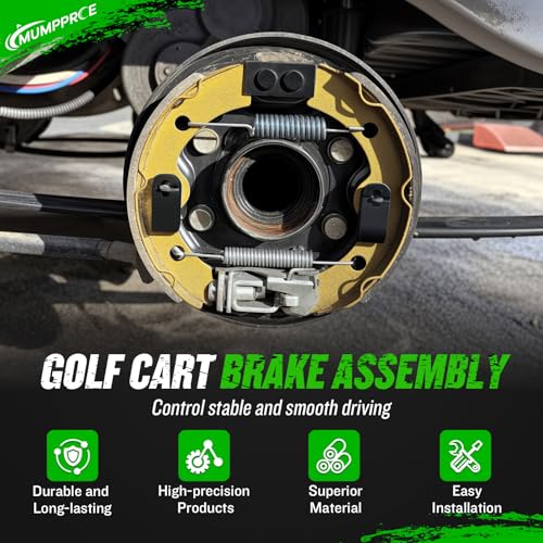 MUMPPRCE Rear Brake Assembly for Club Car Golf Carts - Driver & Passenger Side OEM Replacement