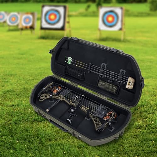 SKB Green 43.63" L x 20.5" W Hard Bow Case with Impact-Resistant Shell