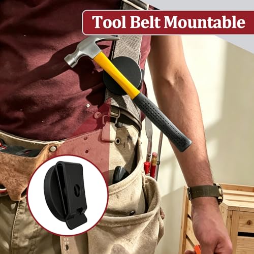 Heavy Duty Magnetic Tool Belt Clip Organizer for Screws Nails & Wrenches - 2 Pieces
