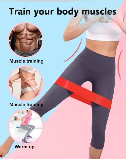 REJULABS Latex Resistance Bands Set – 5 Exercise Bands for Home Workout, Strength Training, Yoga, Pilates, Physical Therapy – Natural Latex, 5 Levels (X-Light to X-Heavy) with Carry Bag