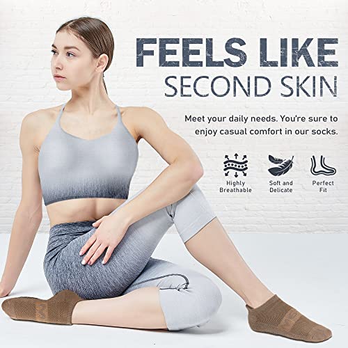 Non Slip Yoga Socks with Grips 3 Pairs Large-X-Large Unisex - Black, Coffee, Green