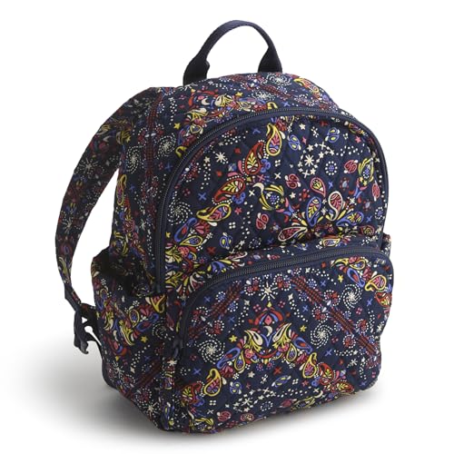 Vera Bradley Women's Small Banbury Backpack Starry Paisley - Lightweight Cotton